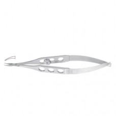 McPherson Micro Needle Holder Curved - Very Delicate - With Lock Stainless Steel, 10 cm - 4"
